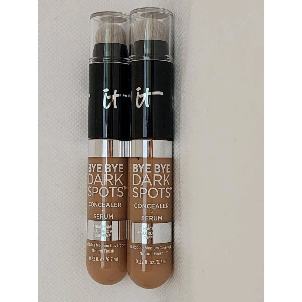 It Cosmetics Bye Bye Dark Spots Concealer + Serum Tan Cool 40 full size Lot Of 2